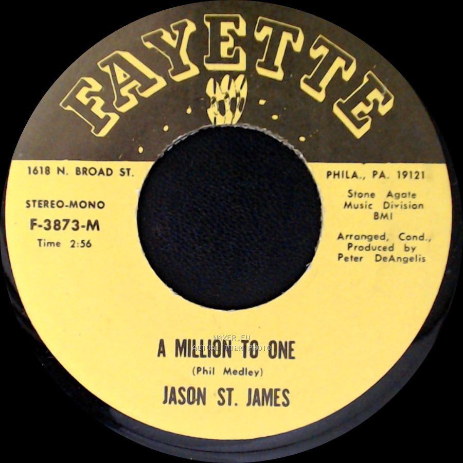 Jason St. James - A Million To One / I Should Care side A