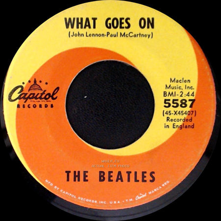 The Beatles - Nowhere Man / What Goes On side B