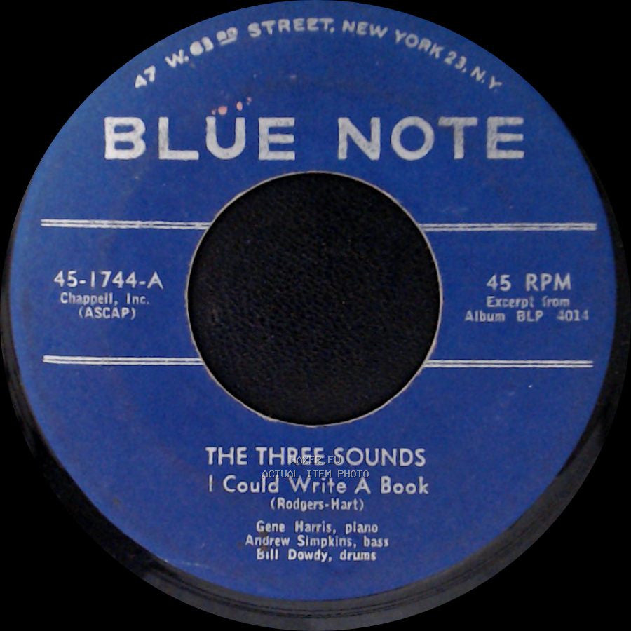 The Three Sounds - I Could Write A Book / Nothing Ever Changes My Love For You side A