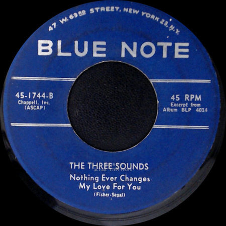 The Three Sounds - I Could Write A Book / Nothing Ever Changes My Love For You side B