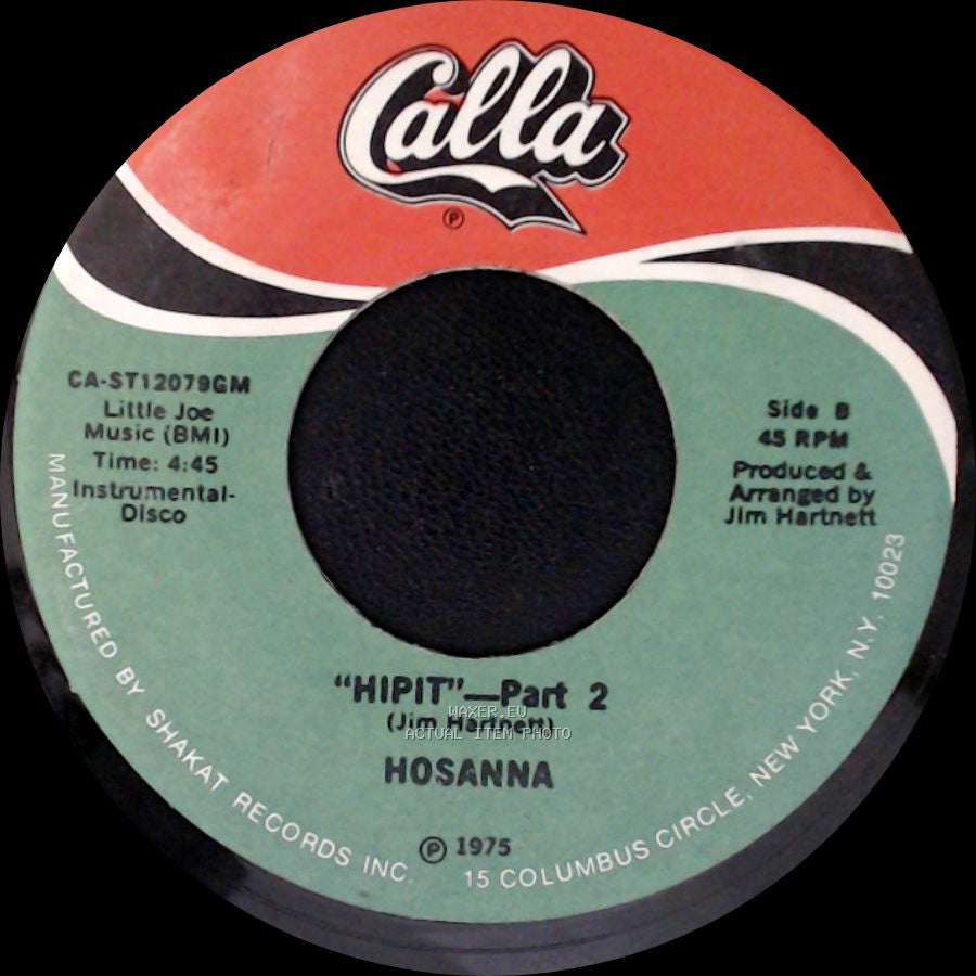 Hosanna - "Hipit" - Part 1 / Hipit - Part 2 side B