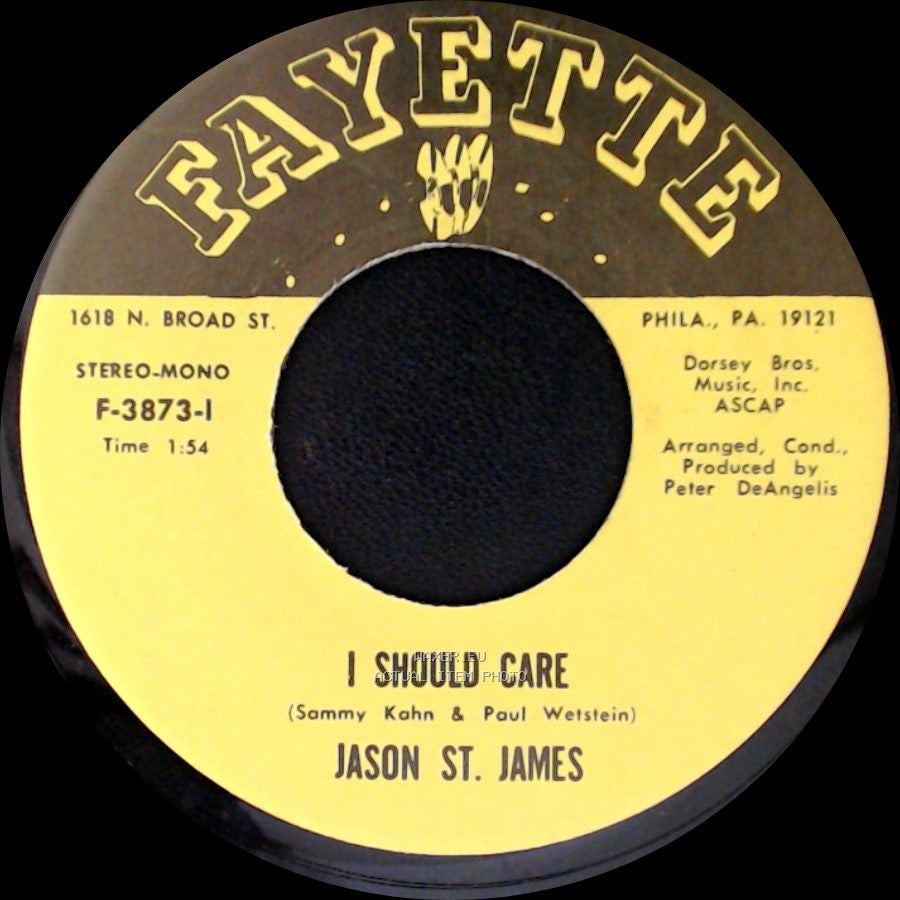 Jason St. James - A Million To One / I Should Care side B
