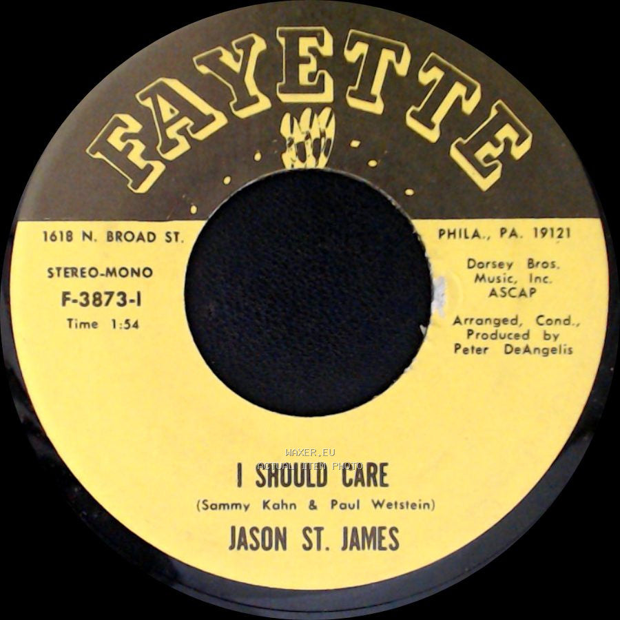 Jason St. James - A Million To One / I Should Care side B