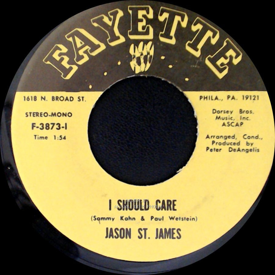 Jason St. James - I Should Care / A Million To One side A