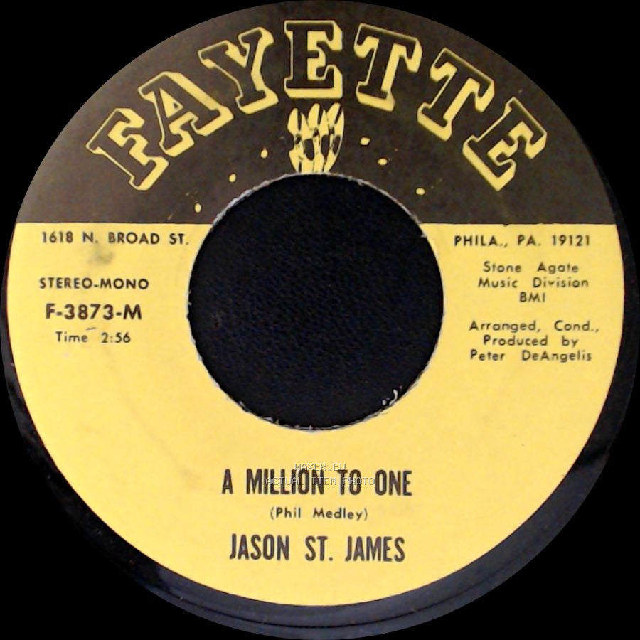 Jason St. James - I Should Care / A Million To One side B
