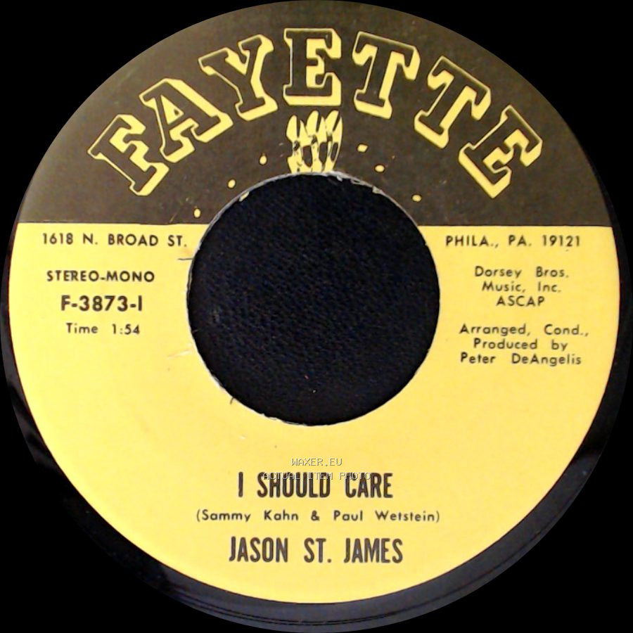 Jason St. James - A Million To One / I Should Care side B