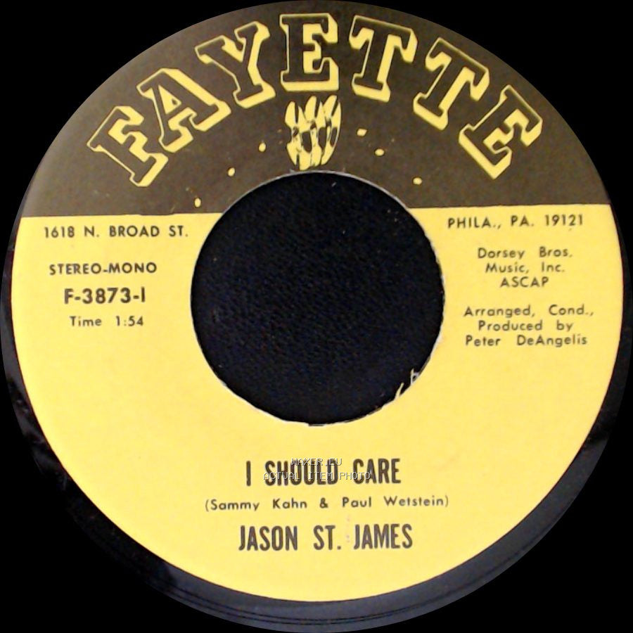 Jason St. James - A Million To One / I Should Care side B