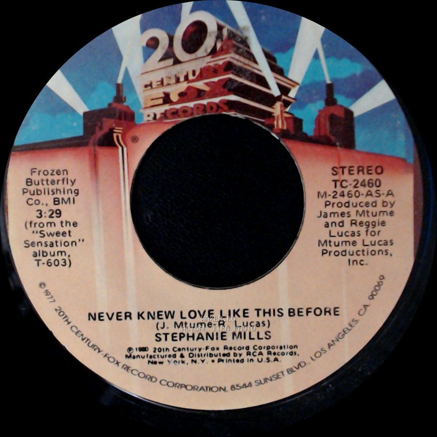 Stephanie Mills - Never Knew Love Like This Before / Still Mine side A