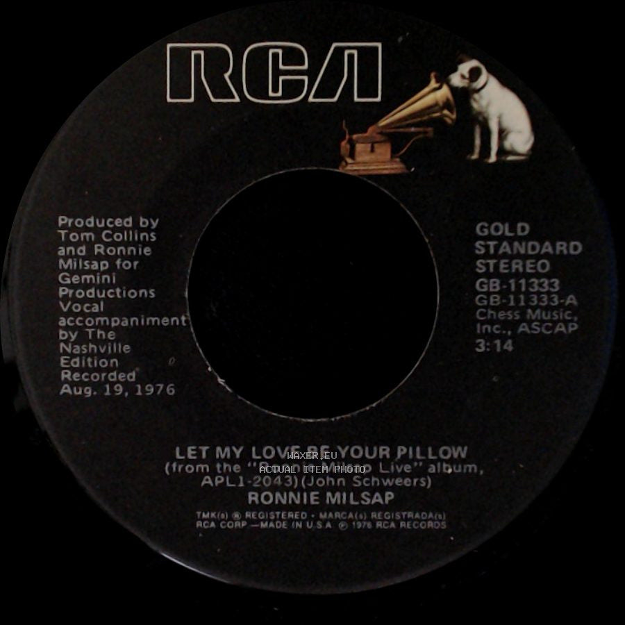 Ronnie Milsap - Let My Love Be Your Pillow / Busy Makin' Plans side A