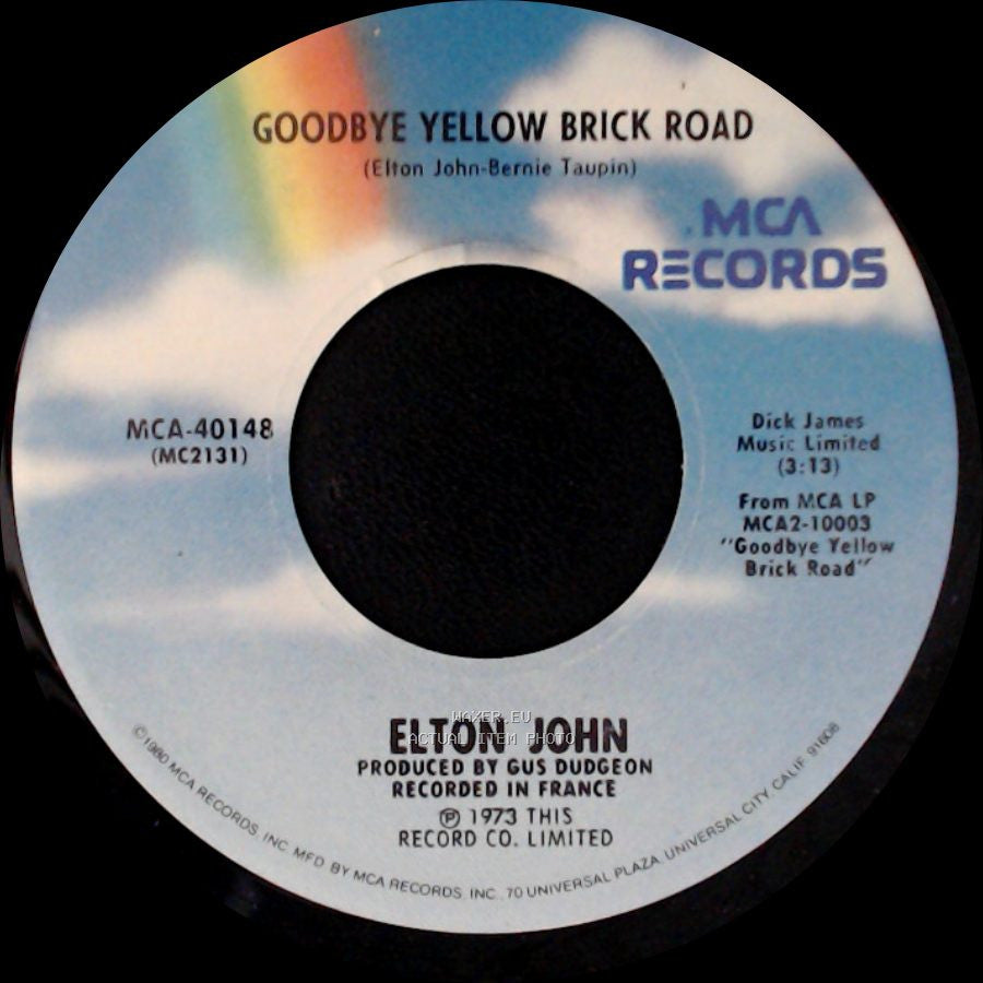 Elton John - Goodbye Yellow Brick Road / Young Man's Blues side A
