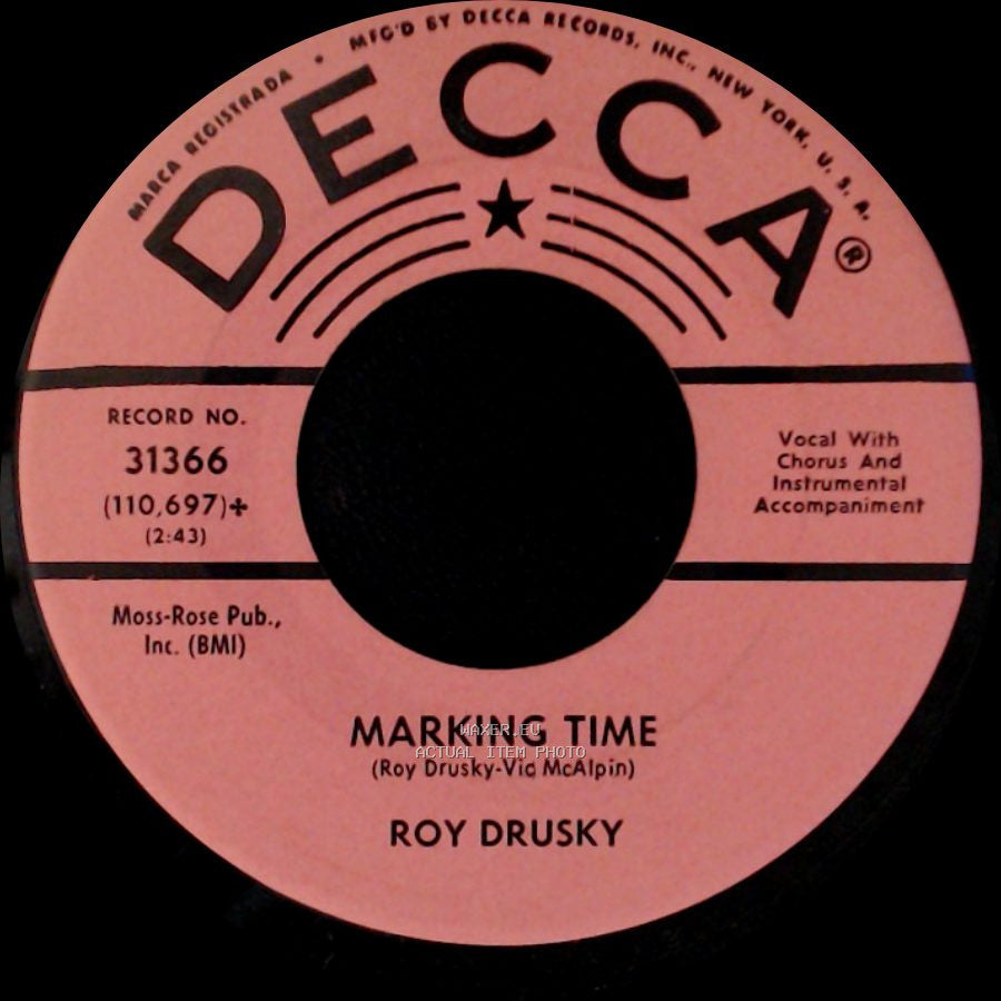 Roy Drusky - There's Always One (Who Loves A Lot) / Marking Time side B