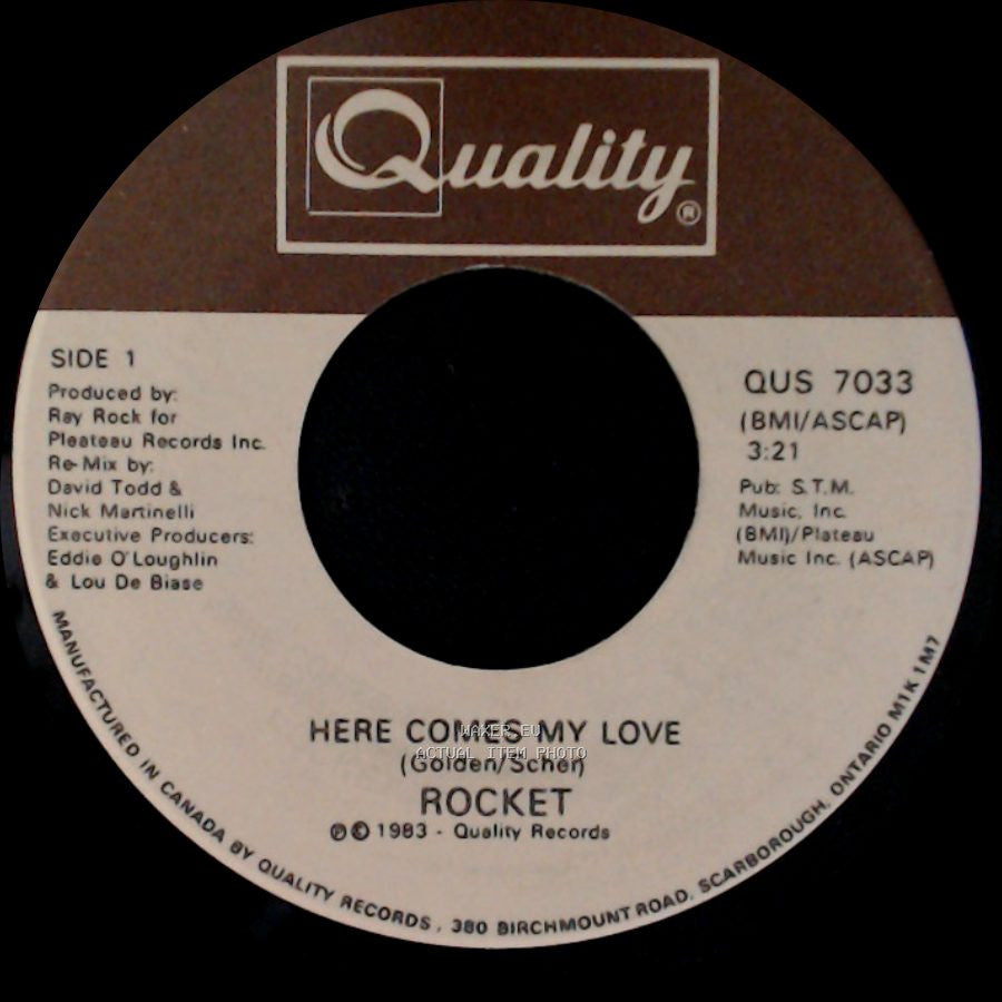 Rocket - Here Comes My Love / It Keeps Me Coming Back side A