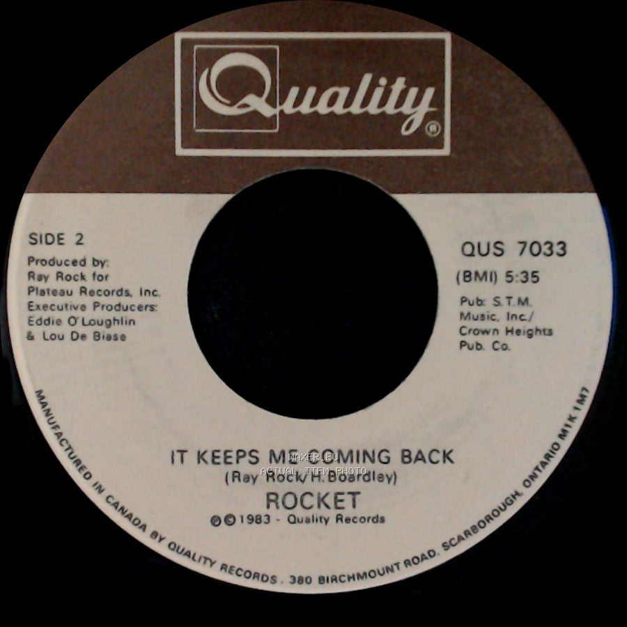 Rocket - Here Comes My Love / It Keeps Me Coming Back side B