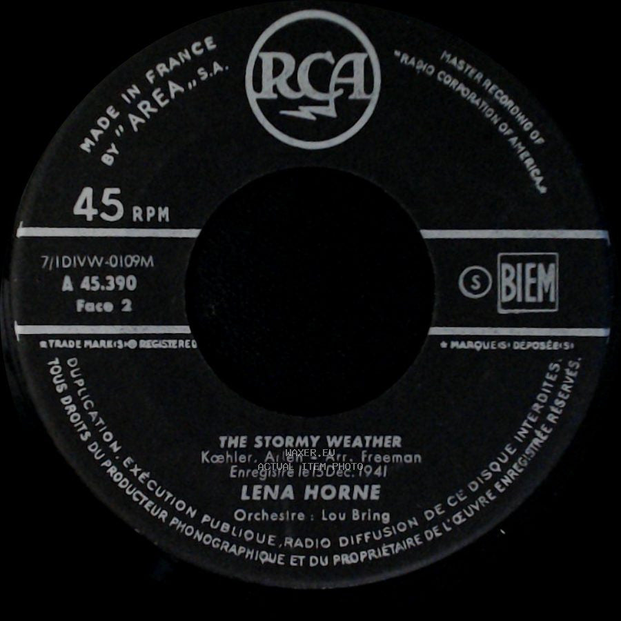 Lena Horne - The Man I Love / The Stormy Weather side B