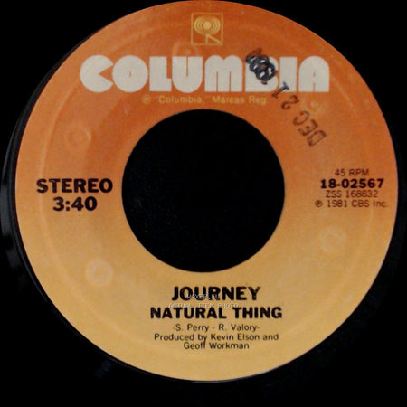 Journey - Don't Stop Believin' / Natural Thing side B