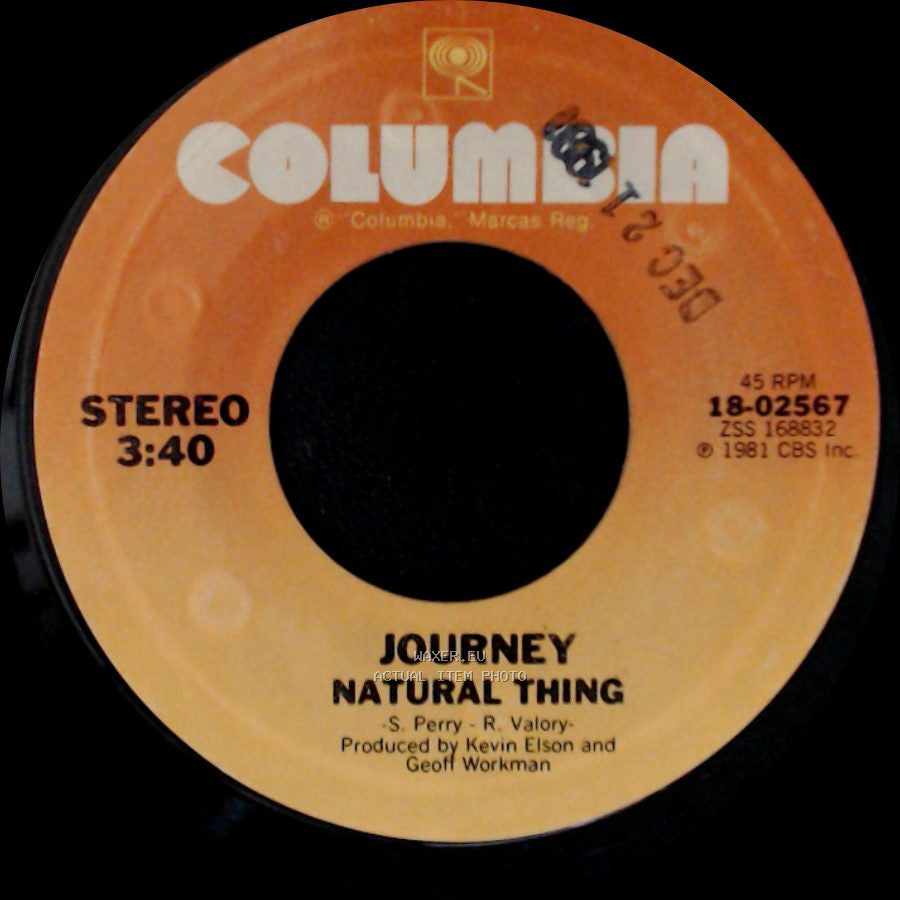 Journey - Don't Stop Believin' / Natural Thing side B