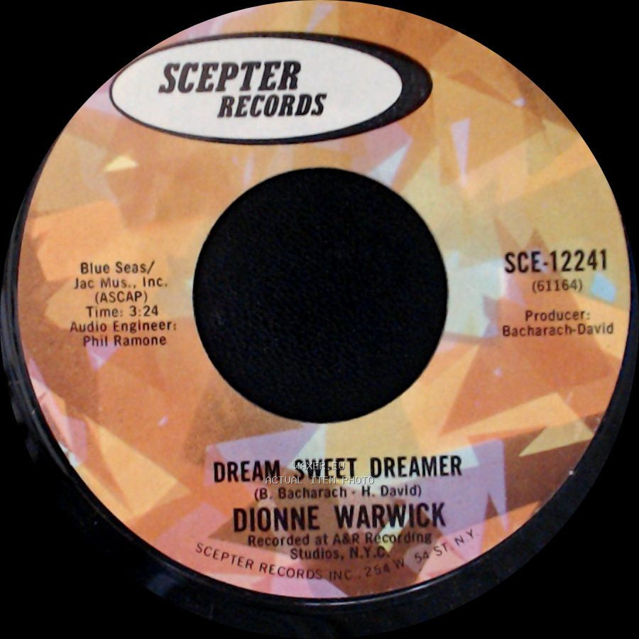 Dionne Warwick - Dream Sweet Dreamer / This Girl's In Love With You side A