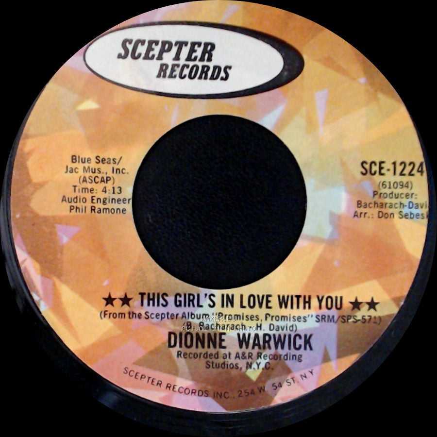 Dionne Warwick - Dream Sweet Dreamer / This Girl's In Love With You side B