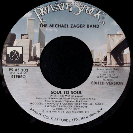 The Michael Zager Band - Soul To Soul / Freak side A