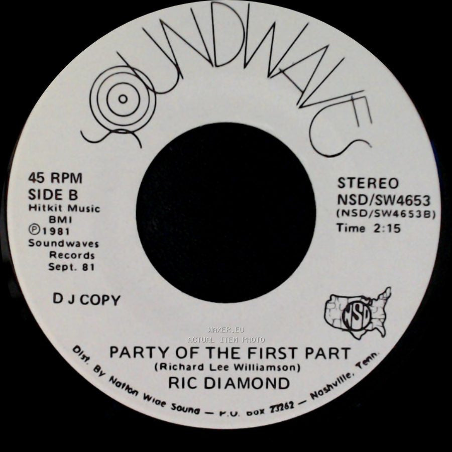 Ric Diamond - The Hobo / Party Of The First Part side B
