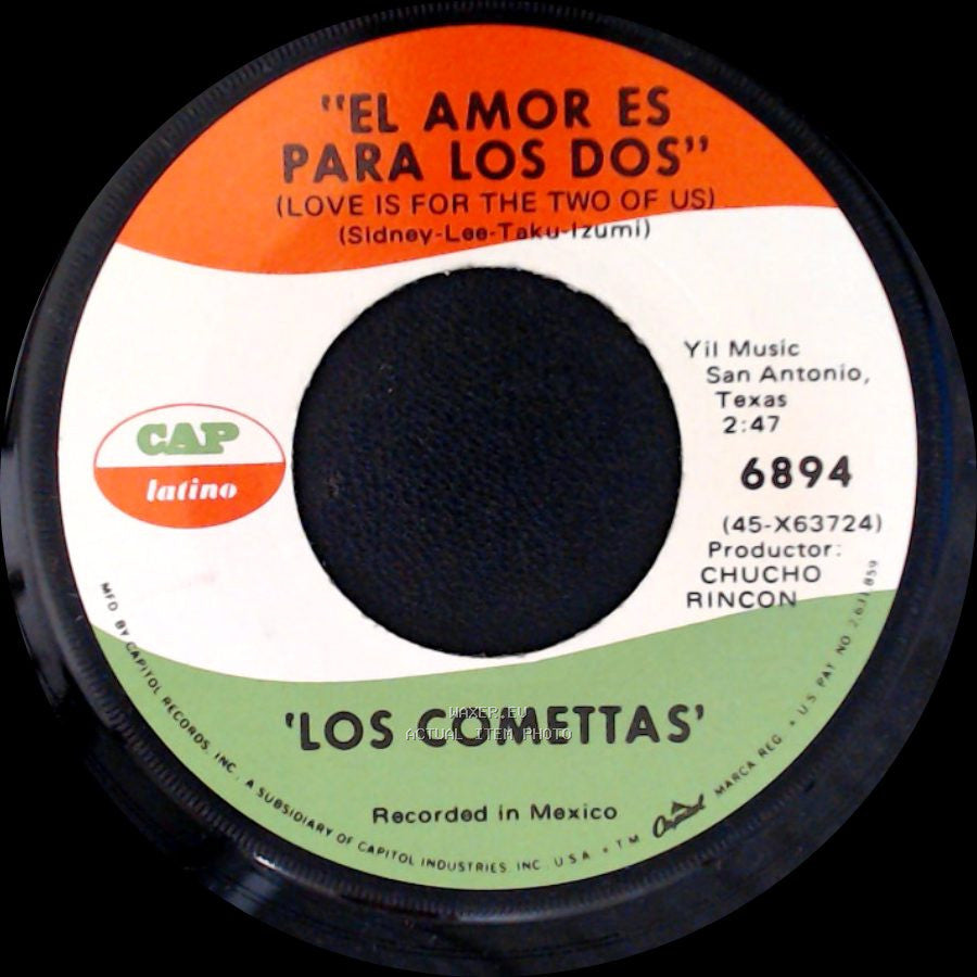 Los Comettas - El Pollito / El Amor Es Para Los Dos side B