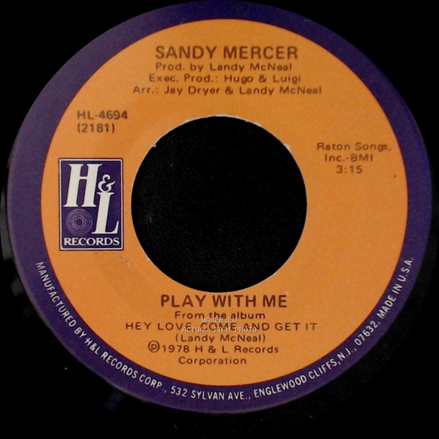 Sandy Mercer - Play With Me / You Are My Love side A