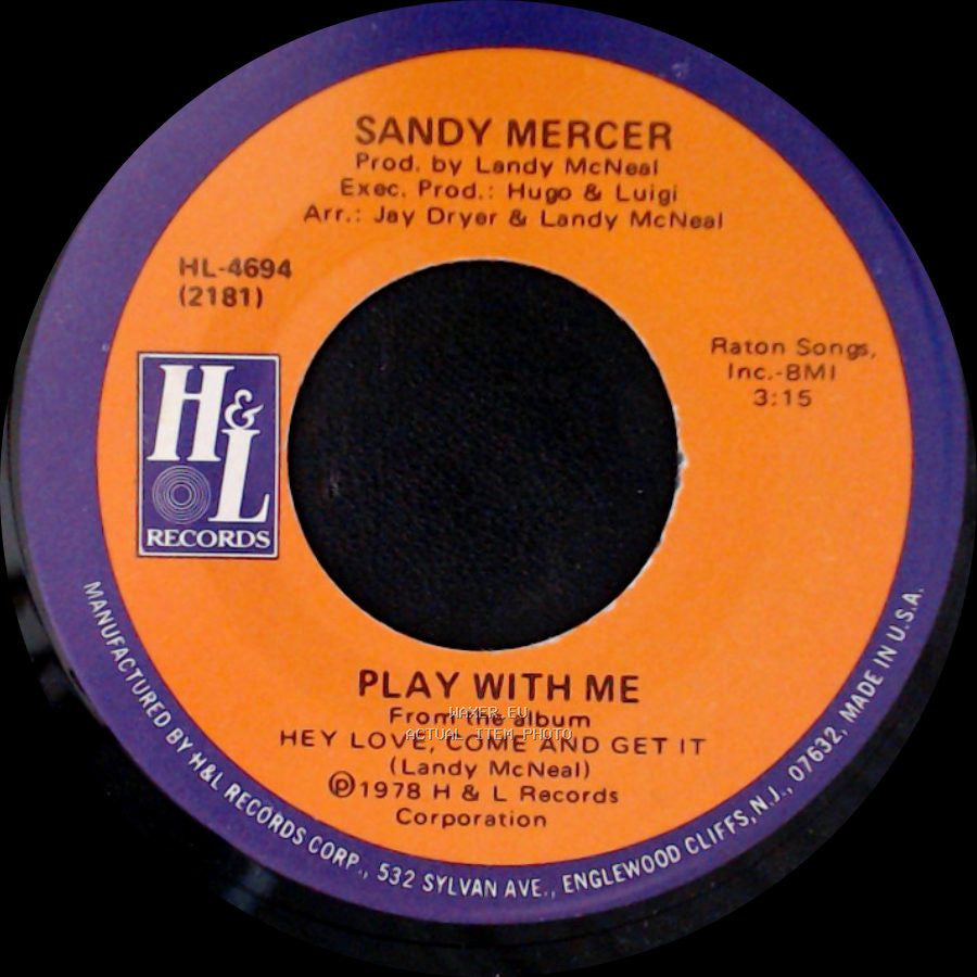 Sandy Mercer - Play With Me / You Are My Love side A