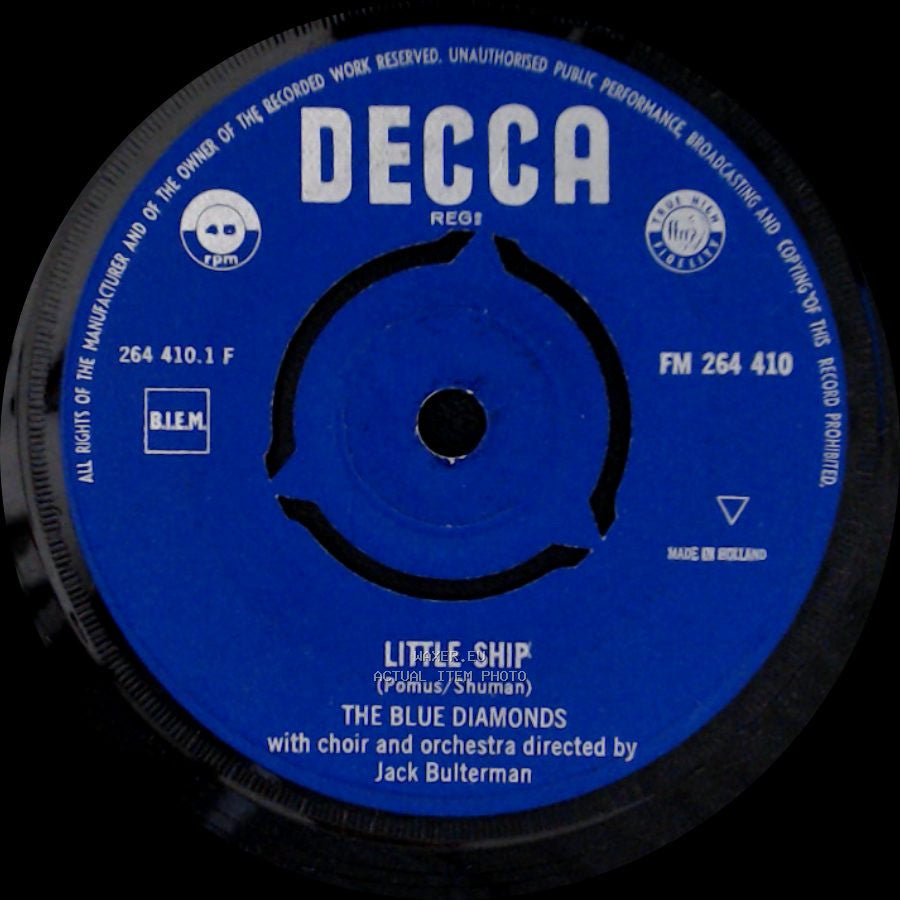 The Blue Diamonds - Little Ship / Jealousy side A