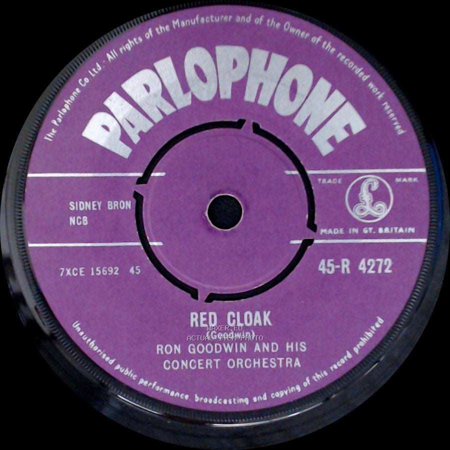 Ron Goodwin And His Concert Orchestra - Elizabethan Serenade / Red Cloak side B