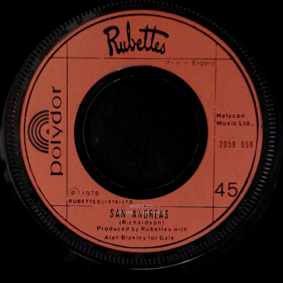 Rubettes - Movin' / San Andreas side B