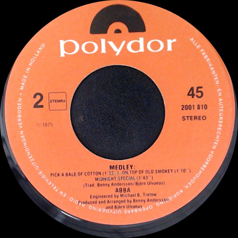 Abba - Summer Night City (3'34'') / Medley: Pick A Bale Of Cotton / On Top Of Old Smokey / Midnight Special side B