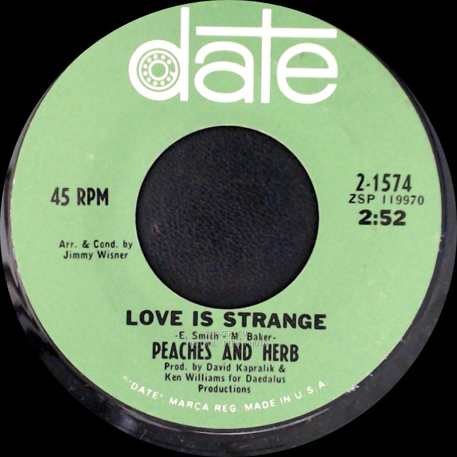 Peaches And Herb - Love Is Strange / It's True I Love You side A