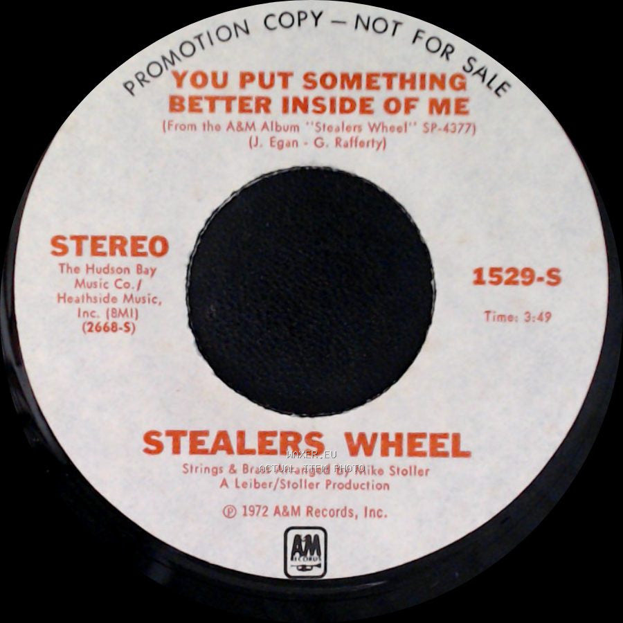 Stealers Wheel - Wheelin' / You Put Something Better Inside Of Me side B