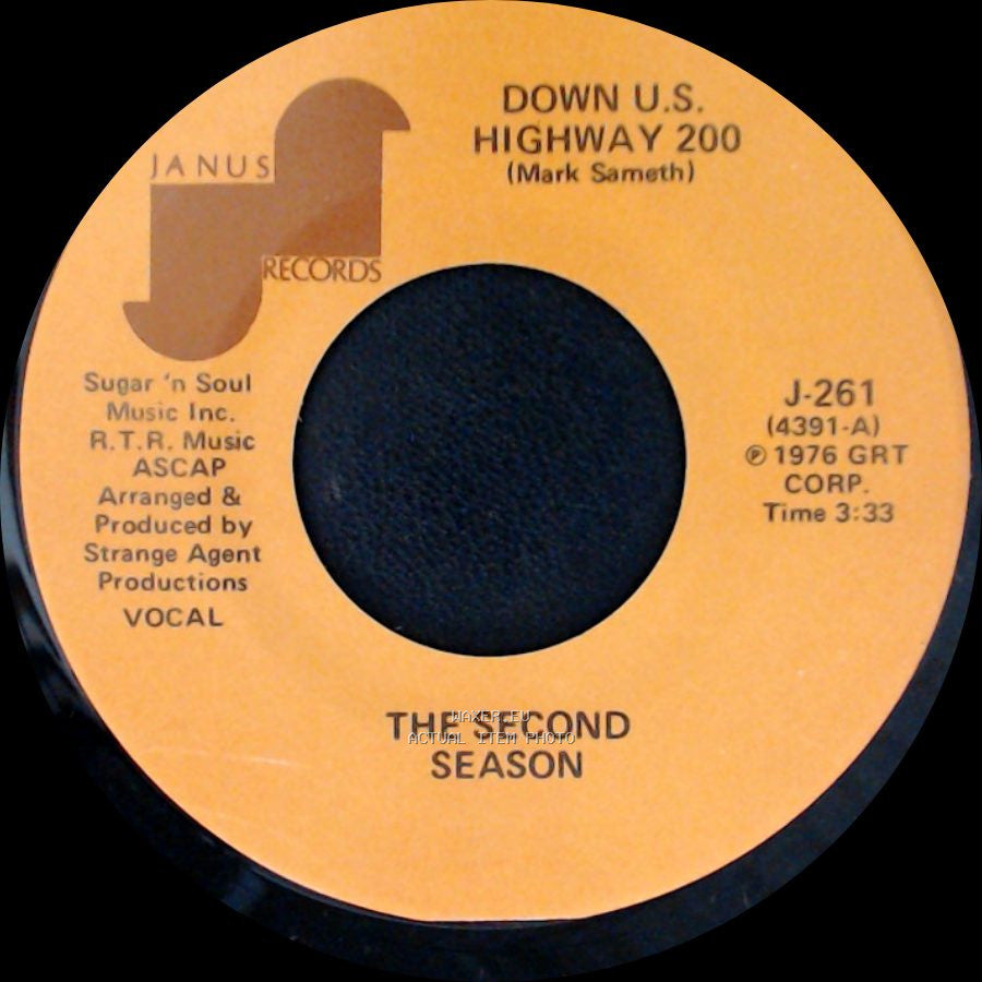 The Second Season - Down U.S. Highway 200 / Down U.S. Highway 200 side B