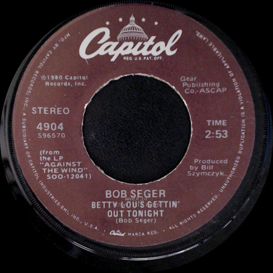 Bob Seger - You'll Accompany Me / Betty Lou's Gettin' Out Tonight side B