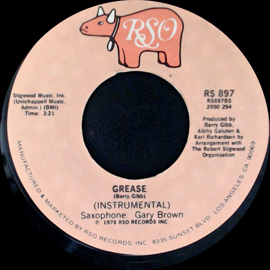 Frankie Valli - Grease / Grease (Instrumental) side B