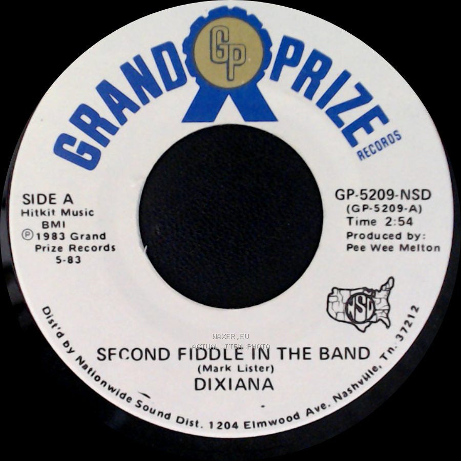 Dixiana - Second Fiddle In The Band / Bein' Here With You side A