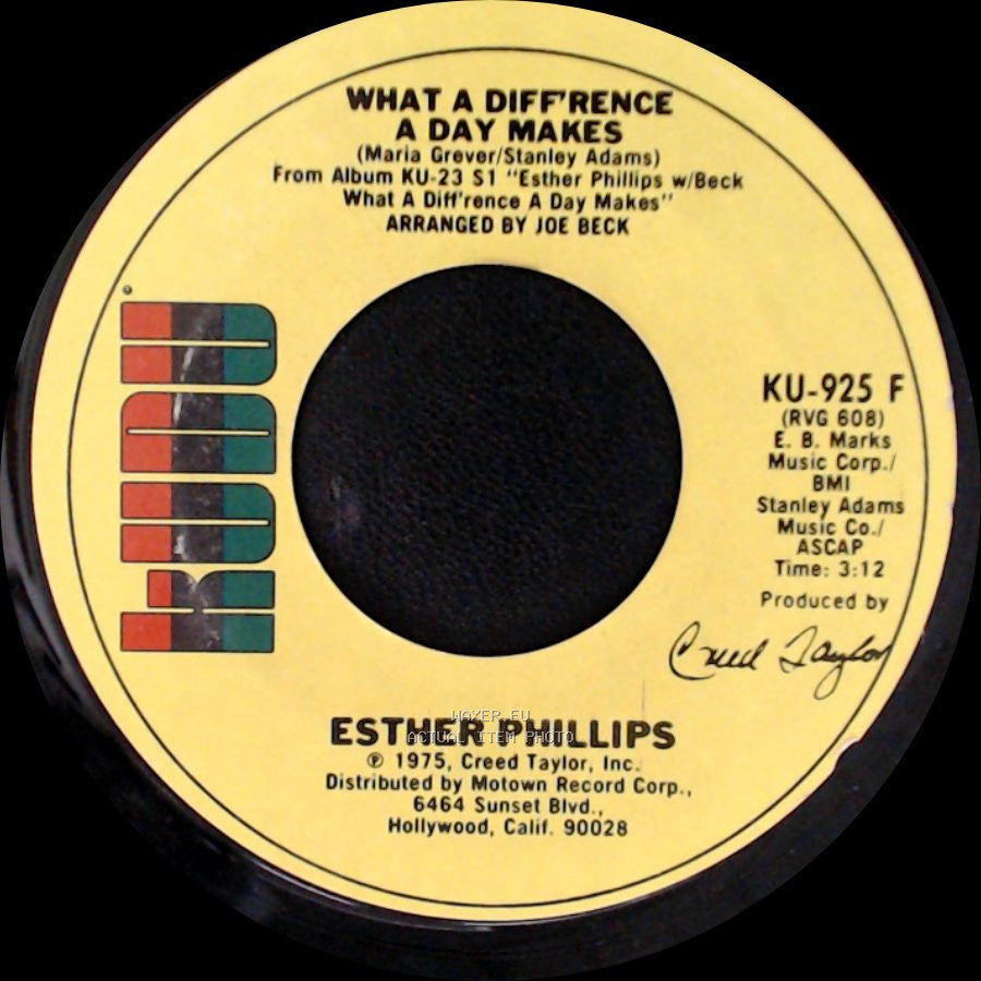 Esther Phillips - Turn Around, Look At Me / What A Diff'rence A Day Makes side B