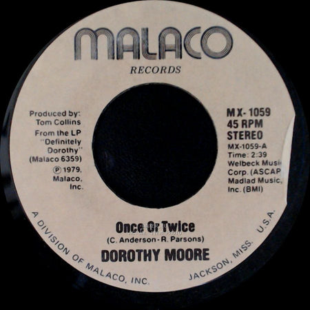 Dorothy Moore - Love Me / Once Or Twice side A