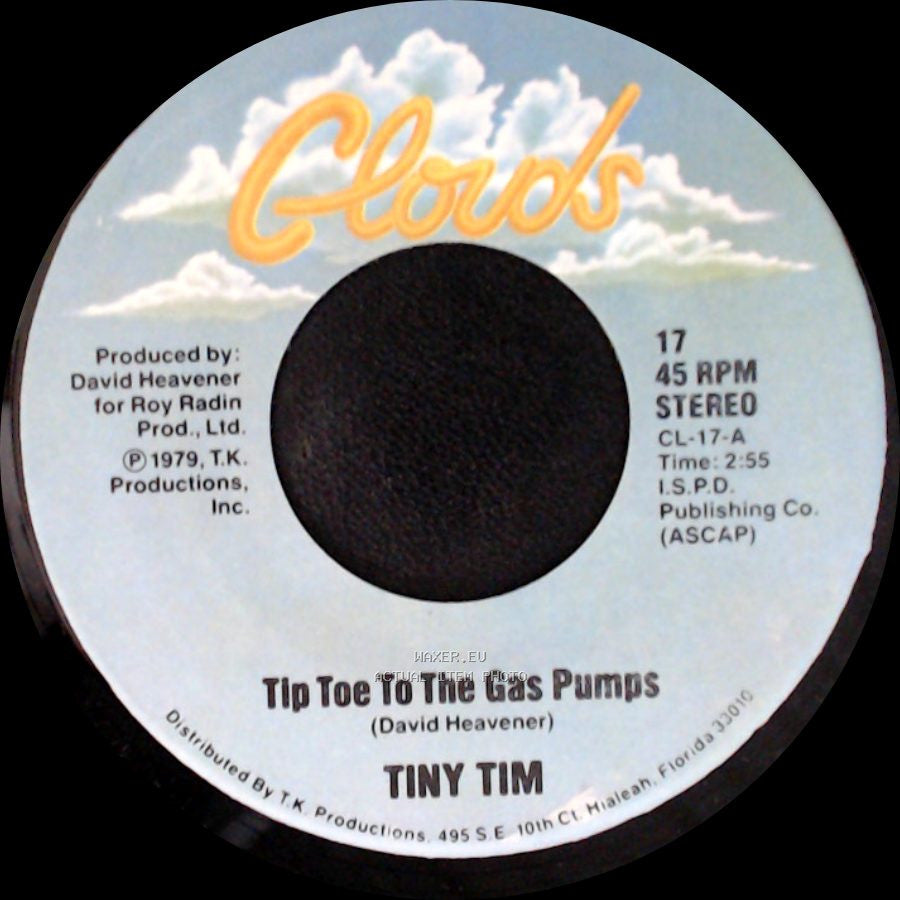 Tiny Tim - The Hicky (On Your Neck) / Tip Toe To The Gas Pumps side B