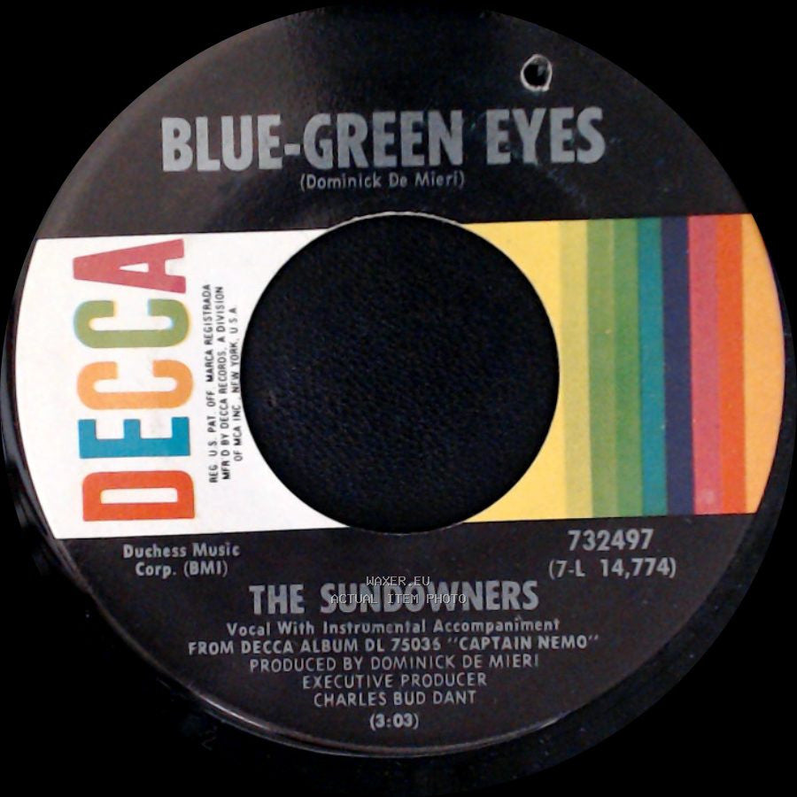 The Sundowners - Blue-Green Eyes / Let It Be Me side A