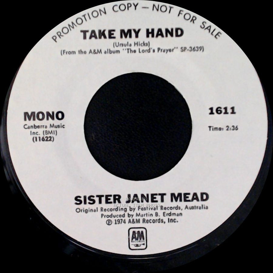 Sister Janet Mead - Take My Hand / Take My Hand side B