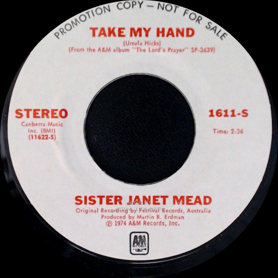 Sister Janet Mead - Take My Hand / Take My Hand side A