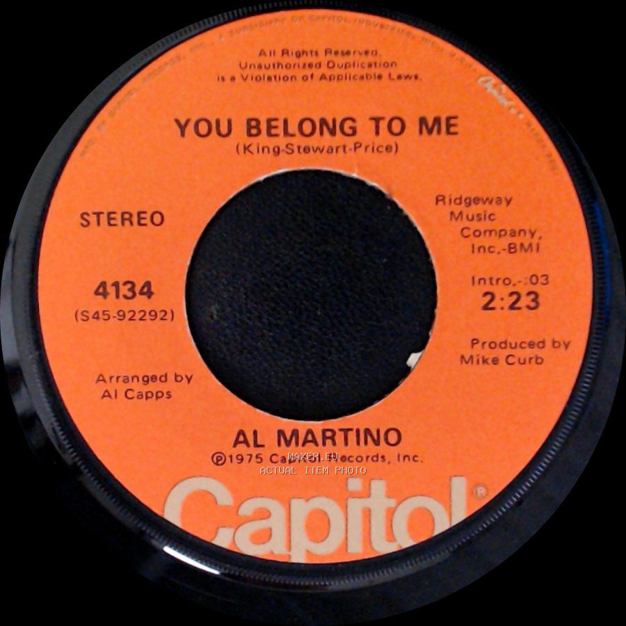 Al Martino - Volare / You Belong To Me side A