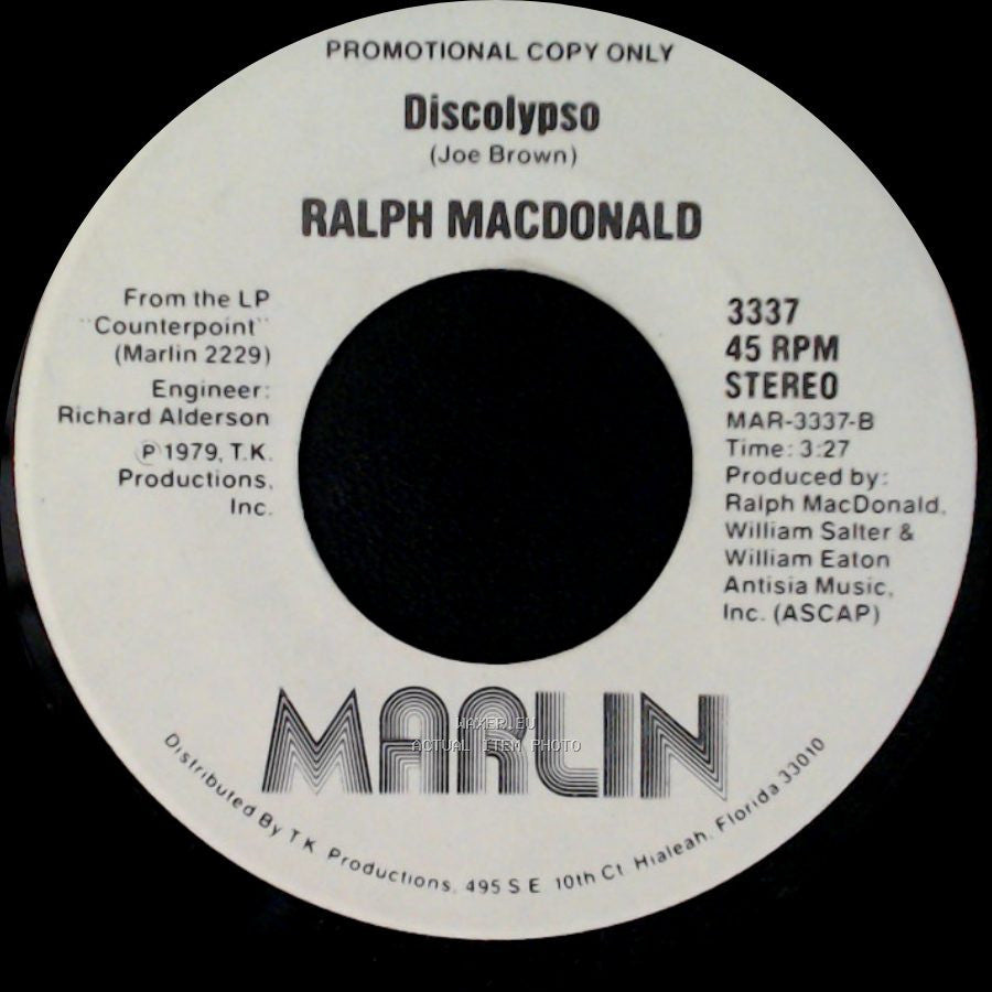 Ralph Macdonald - I Need Someone / Discolypso side B
