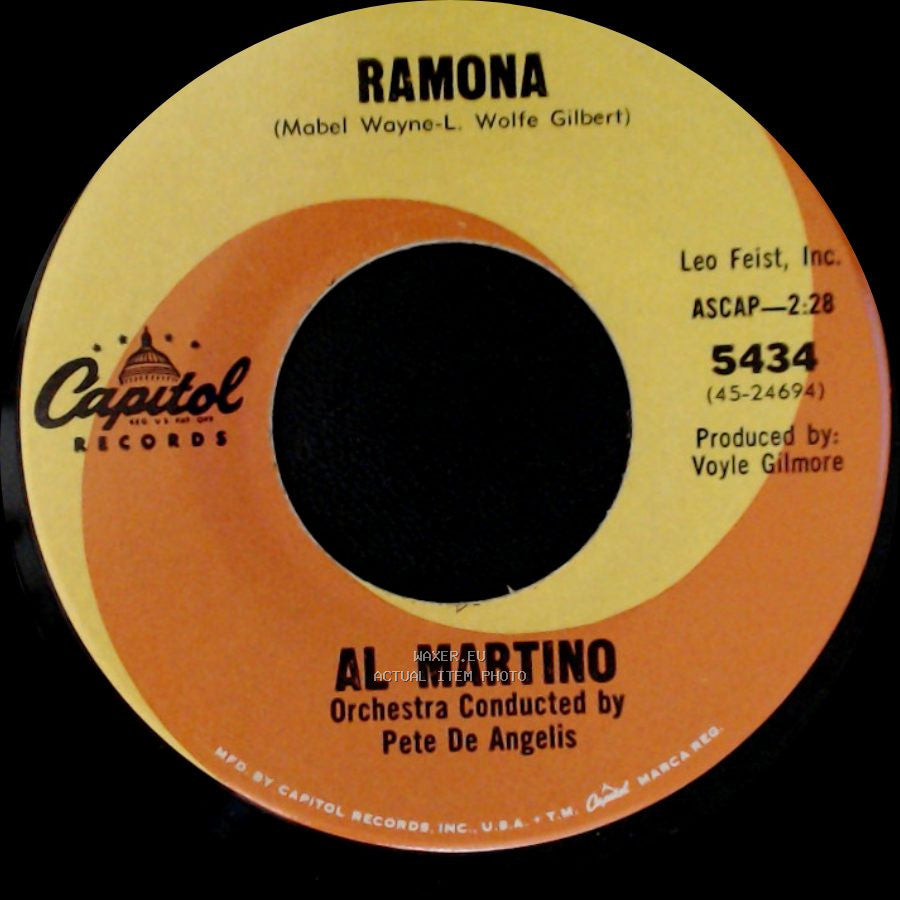 Al Martino - My Cherie / Ramona side B