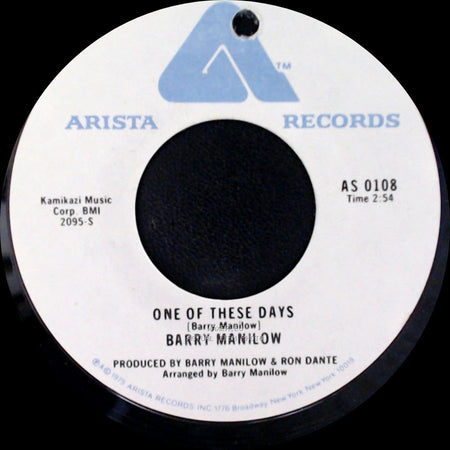 Barry Manilow - One Of These Days / It's A Miracle side A