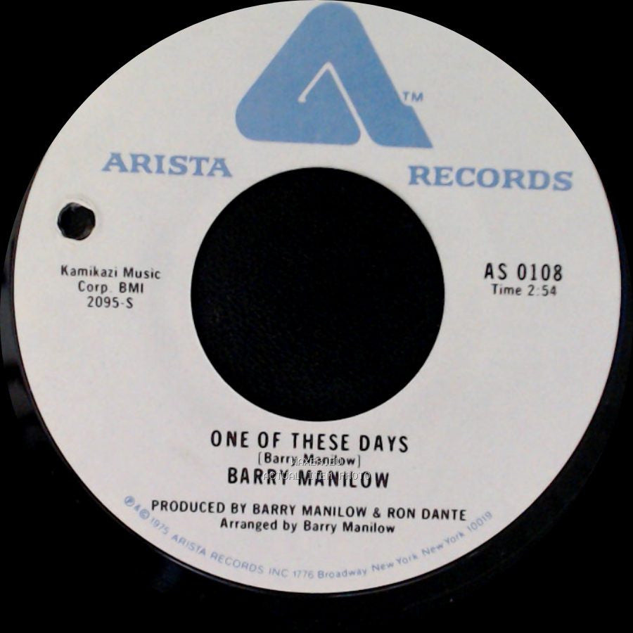 Barry Manilow - One Of These Days / It's A Miracle side A