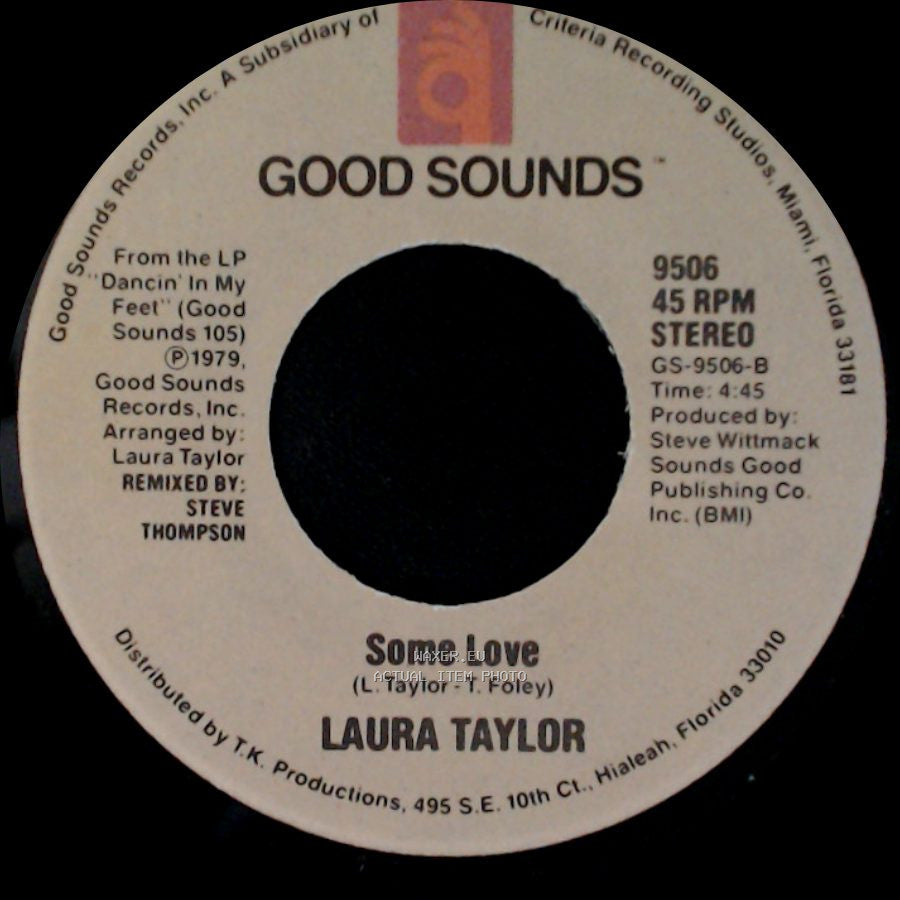 Laura Taylor - All Through Me / Some Love side B