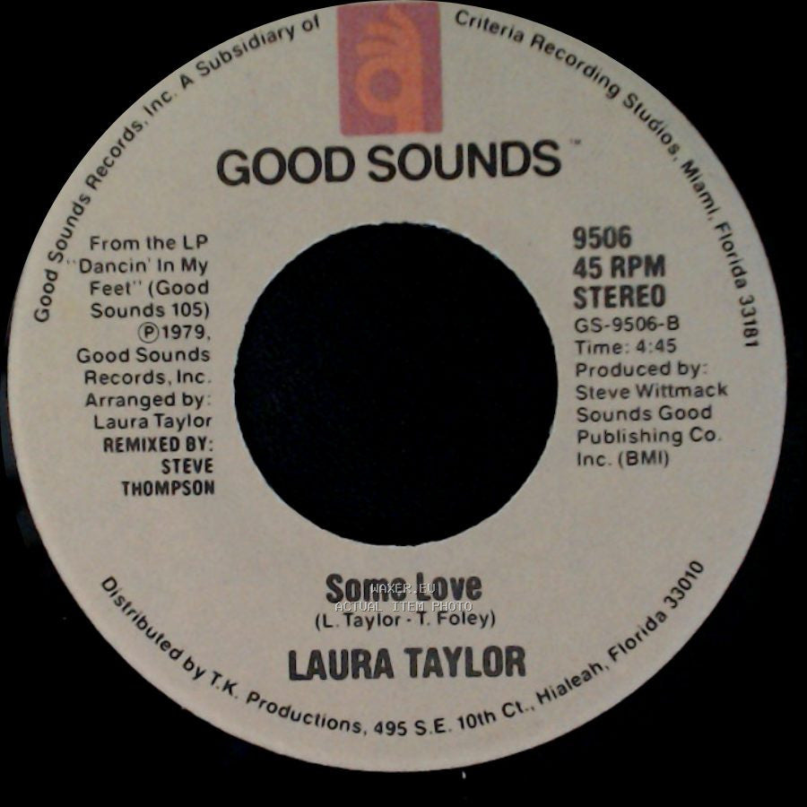Laura Taylor - All Through Me / Some Love side B